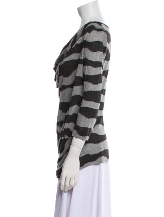 Vivienne Westwood Red Label Animal Print Cowl Neck Blouse