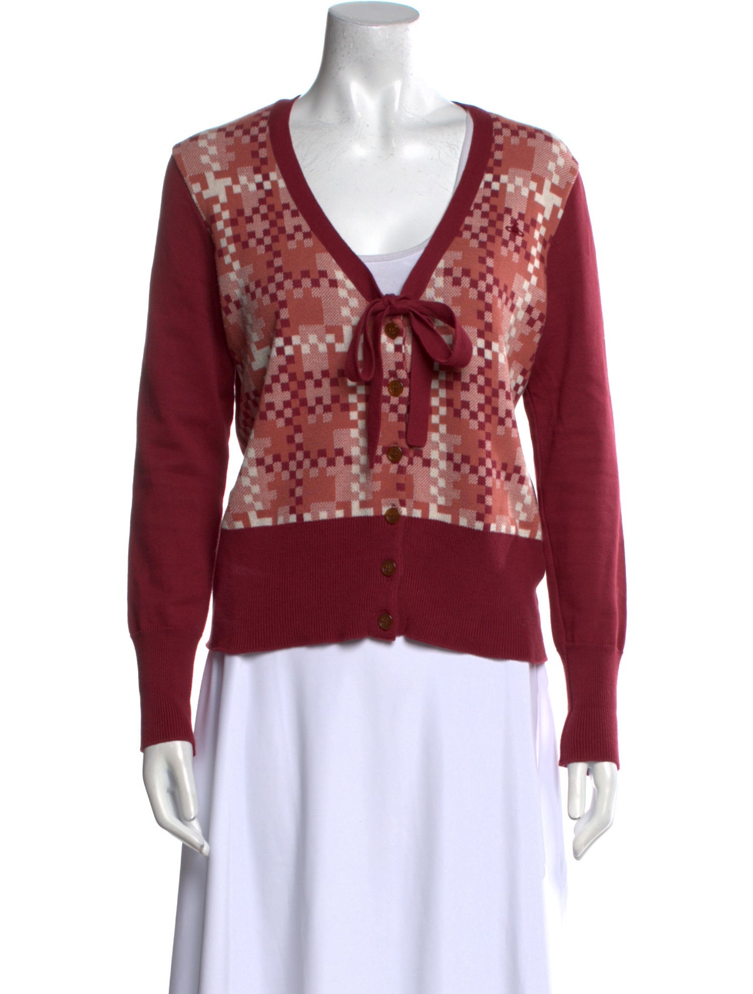 Vivienne Westwood Red Label Printed V-Neck Sweater