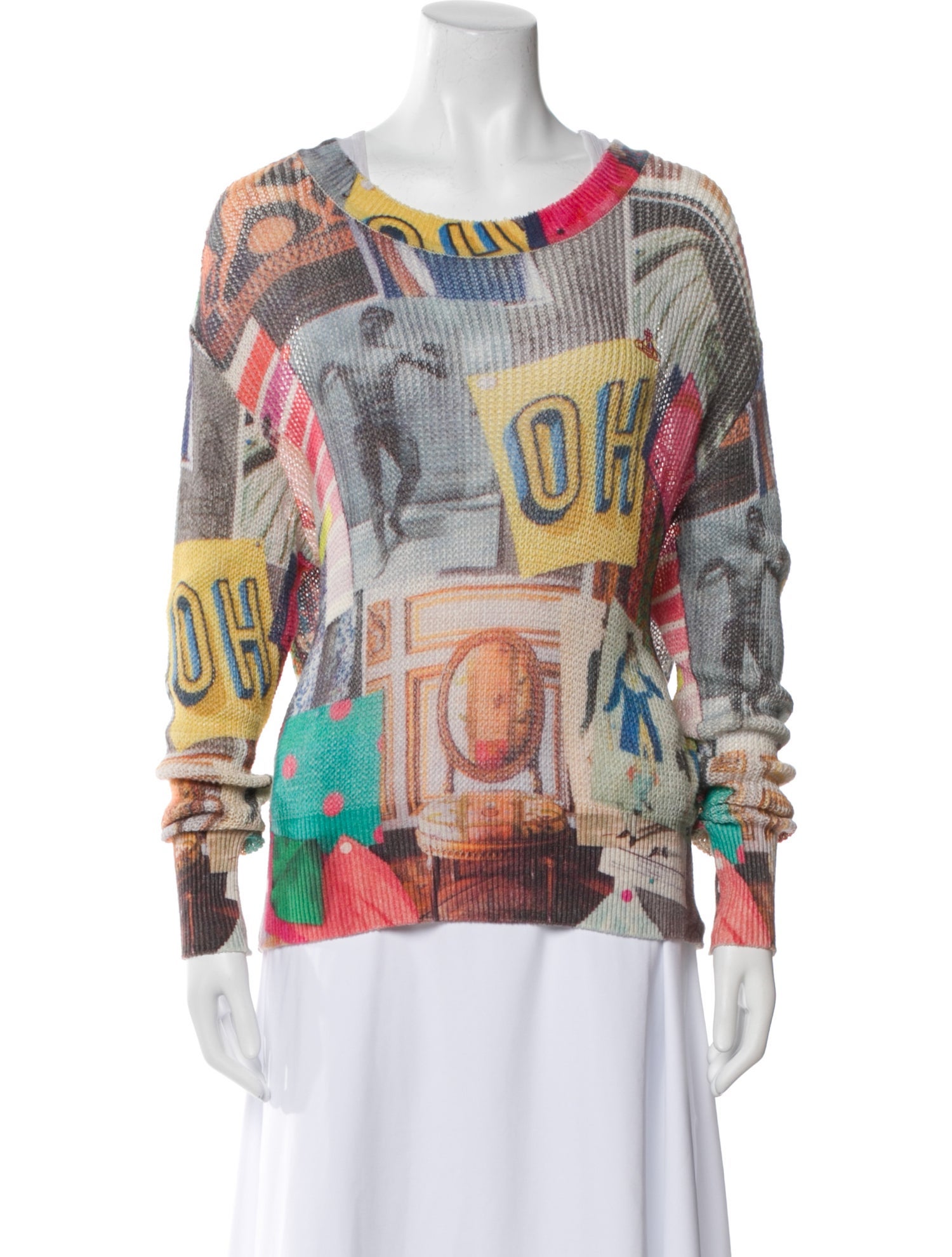 Vivienne Westwood Red Label Printed Scoop Neck Sweater