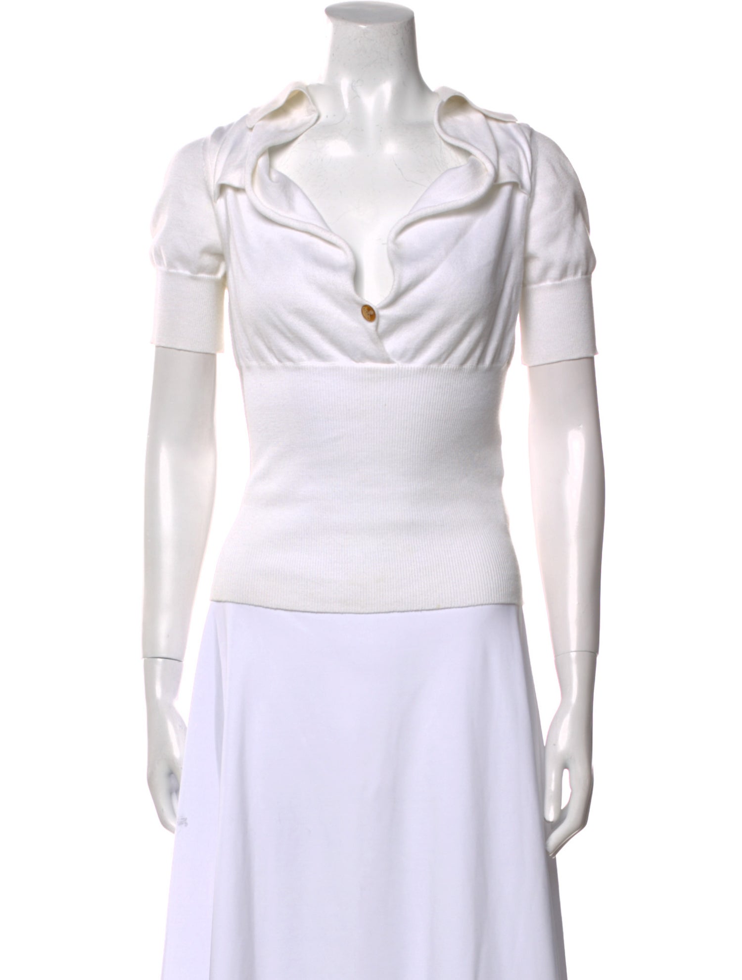 Vivienne Westwood Red Label V-Neck Short Sleeve Top