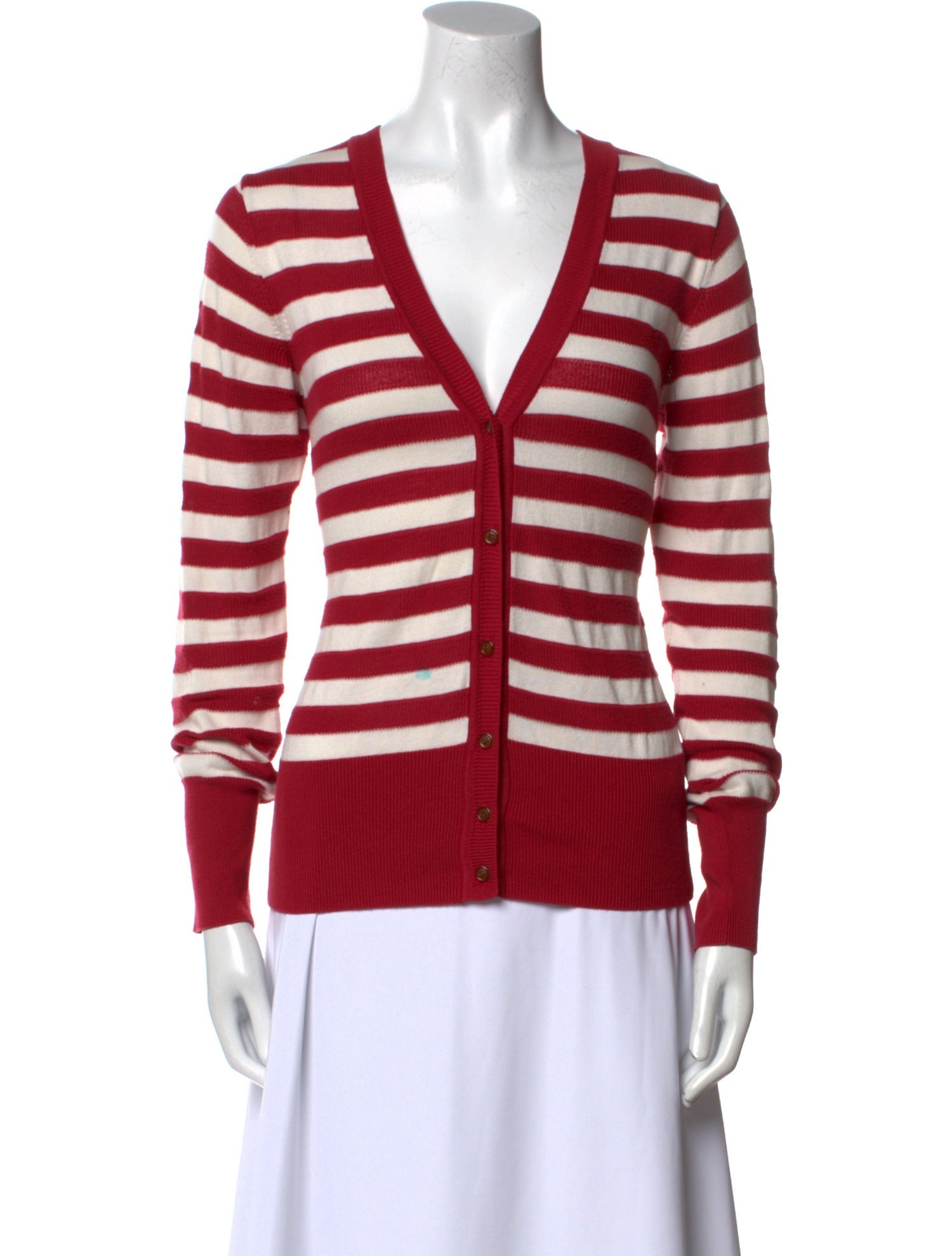 Vivienne Westwood Red Label Striped V-Neck Sweater