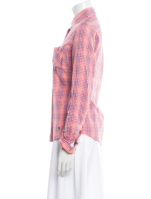 Vivienne Westwood Red Label Plaid Print Long Sleeve Button-Up Top