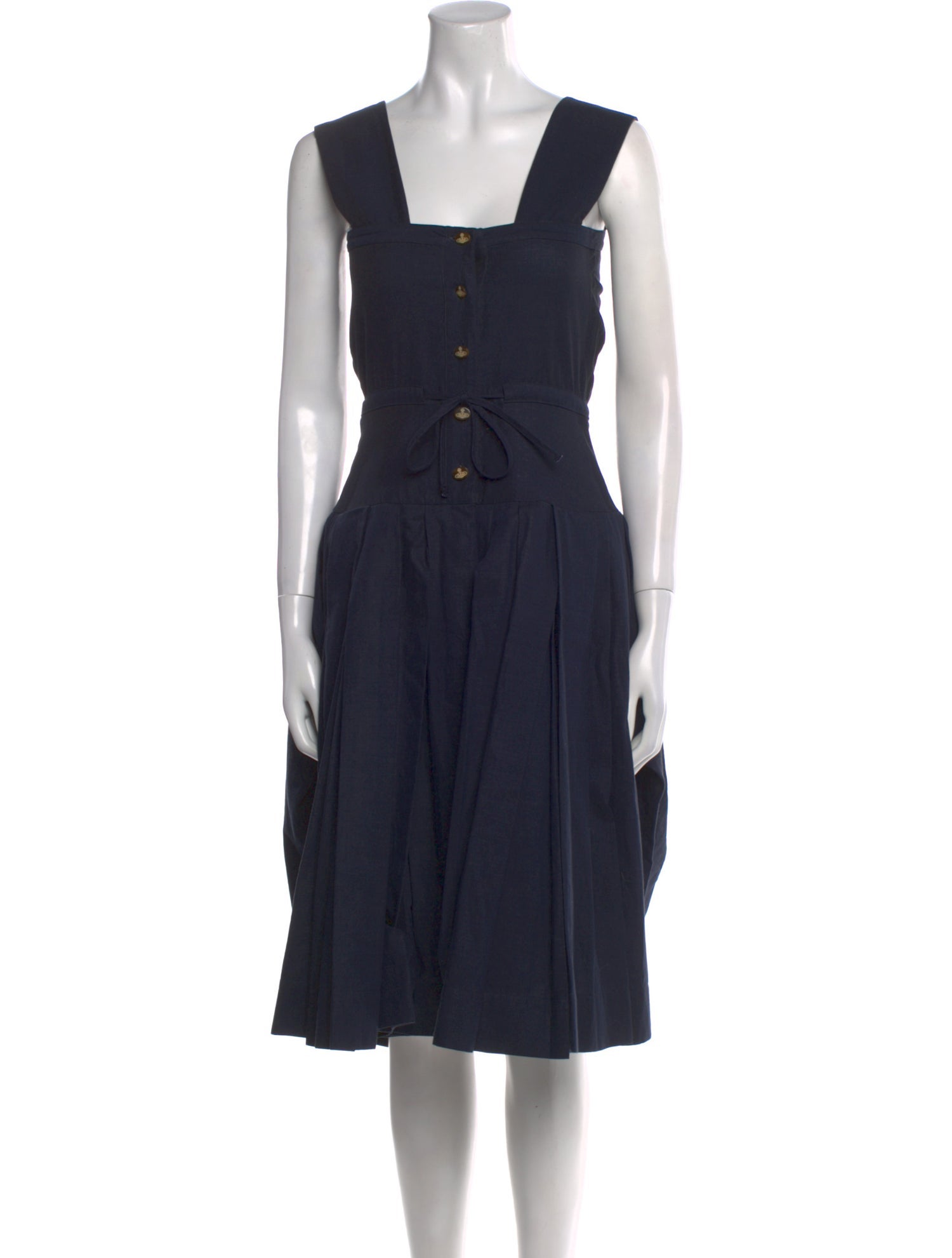 Vivienne Westwood Red Label Square Neckline Midi Length Dress