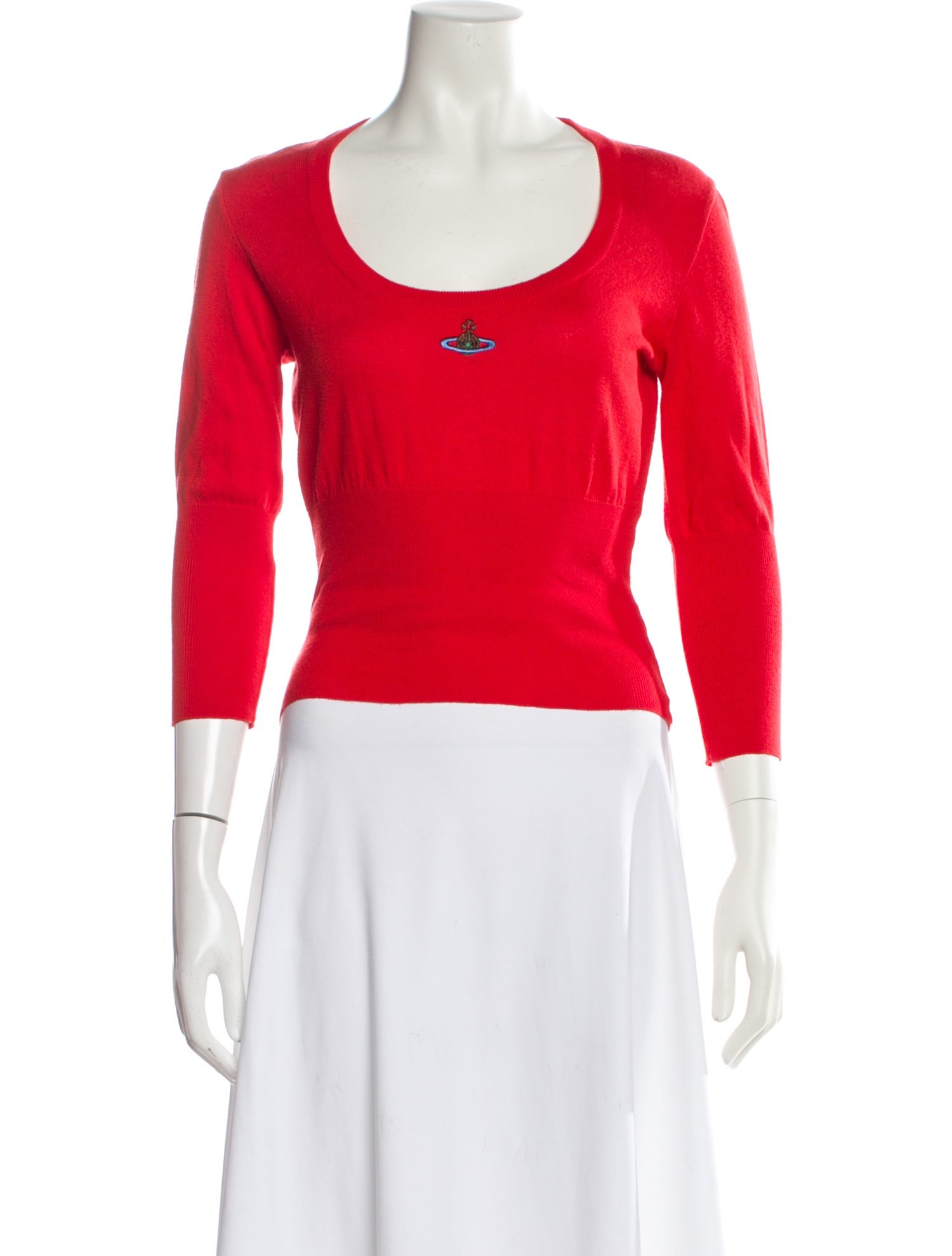 Vivienne Westwood Red Label Linen Scoop Neck Top