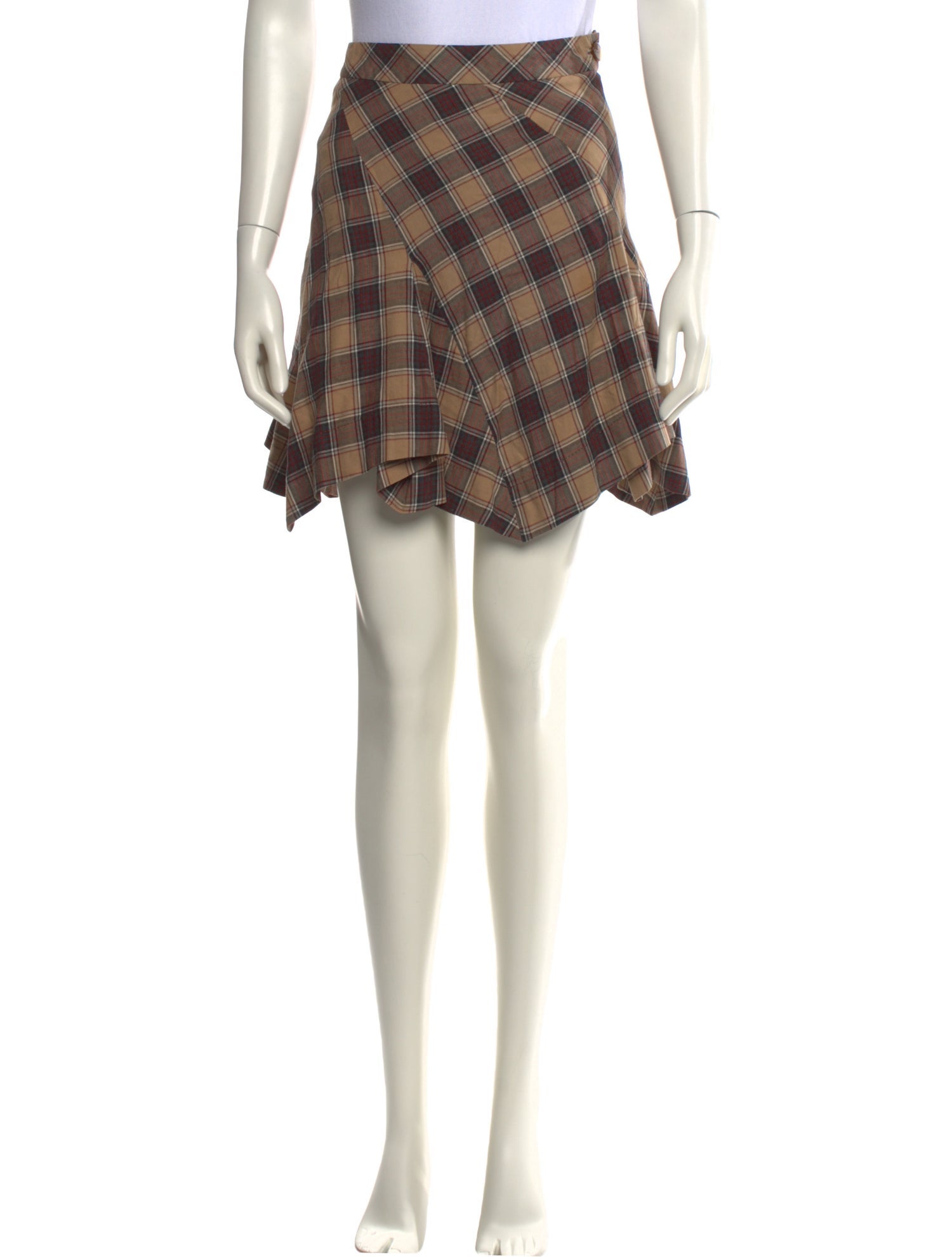 Vivienne Westwood Red Label Plaid Print Mini Skirt