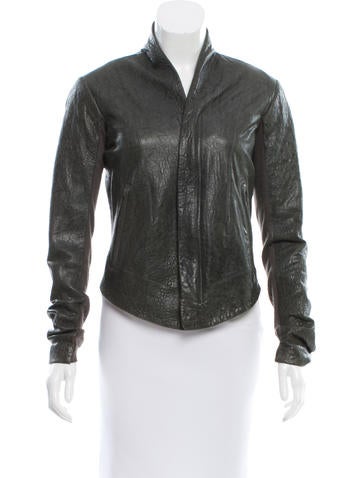 Veda Pebbled Leather Jacket