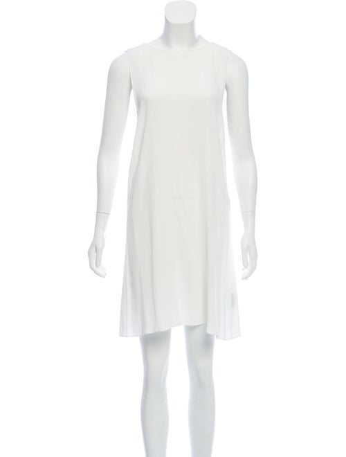 Veda Hartley Leather-Accent Dress White