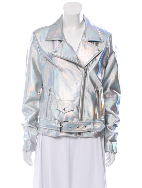 Veda Biker Jacket Silver