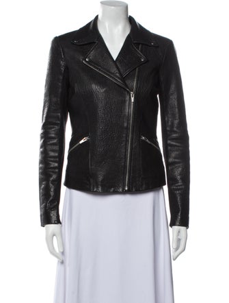 Veda Lamb Leather Biker Jacket