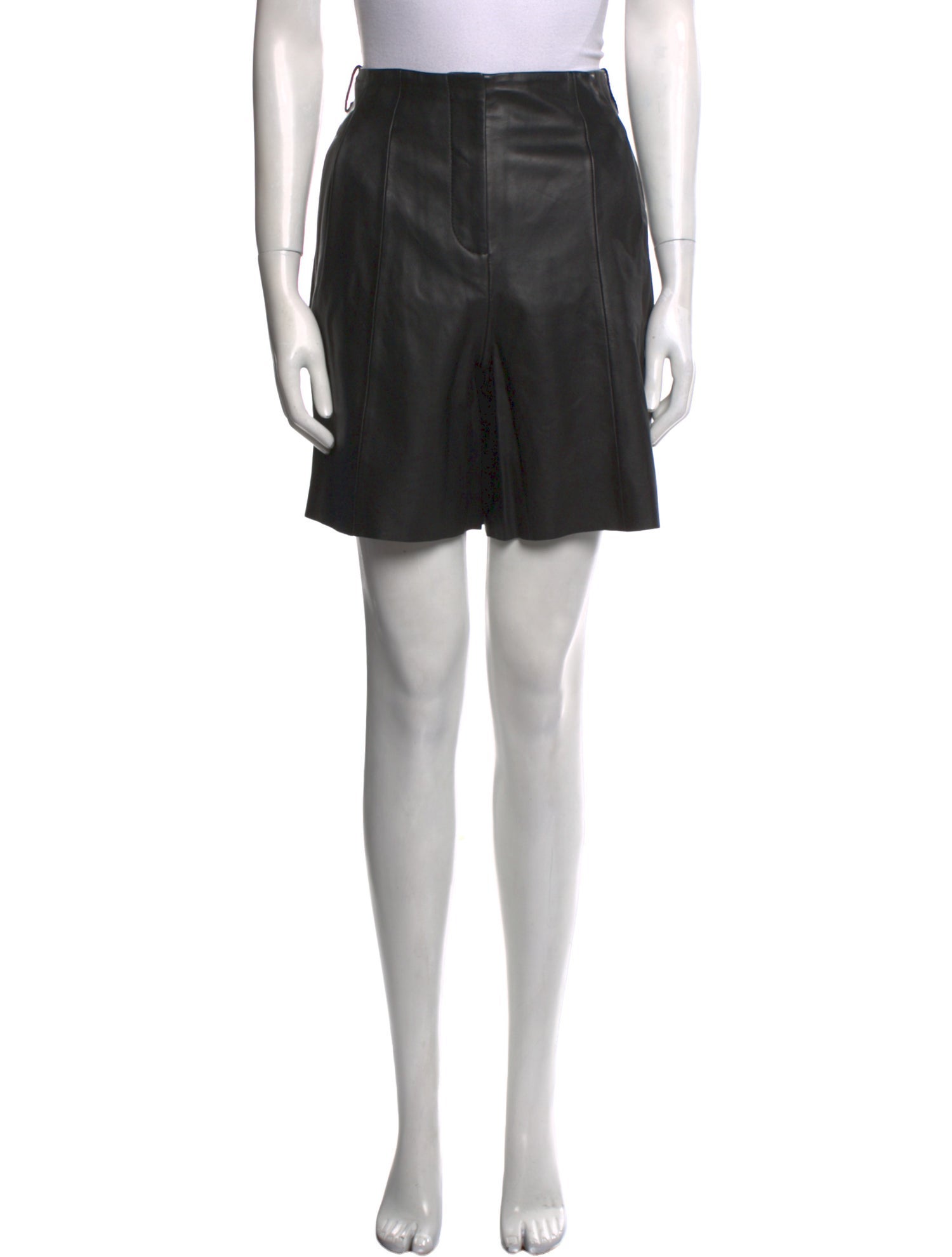 Veda Lamb Leather Mini Shorts