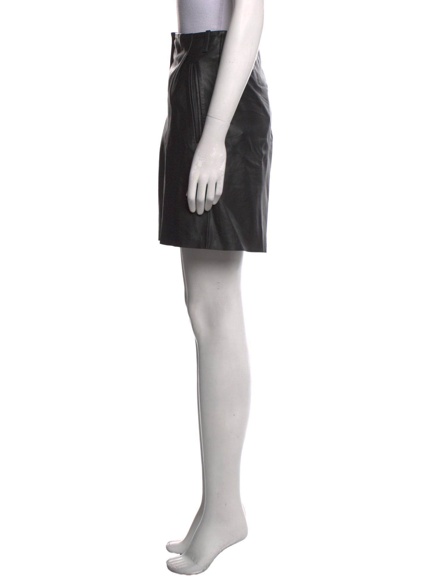 Veda Lamb Leather Mini Shorts