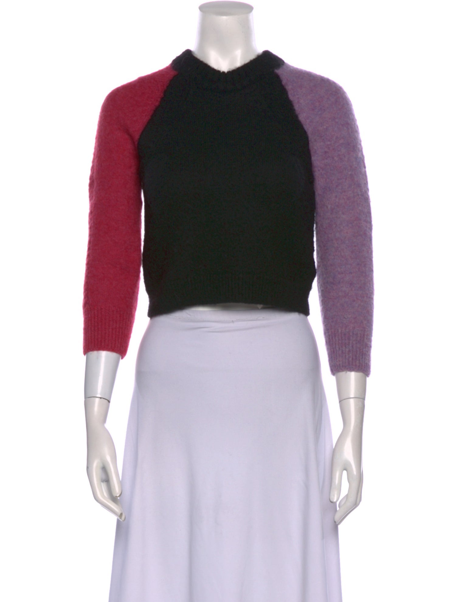 Veda Alpaca Colorblock Pattern Sweater