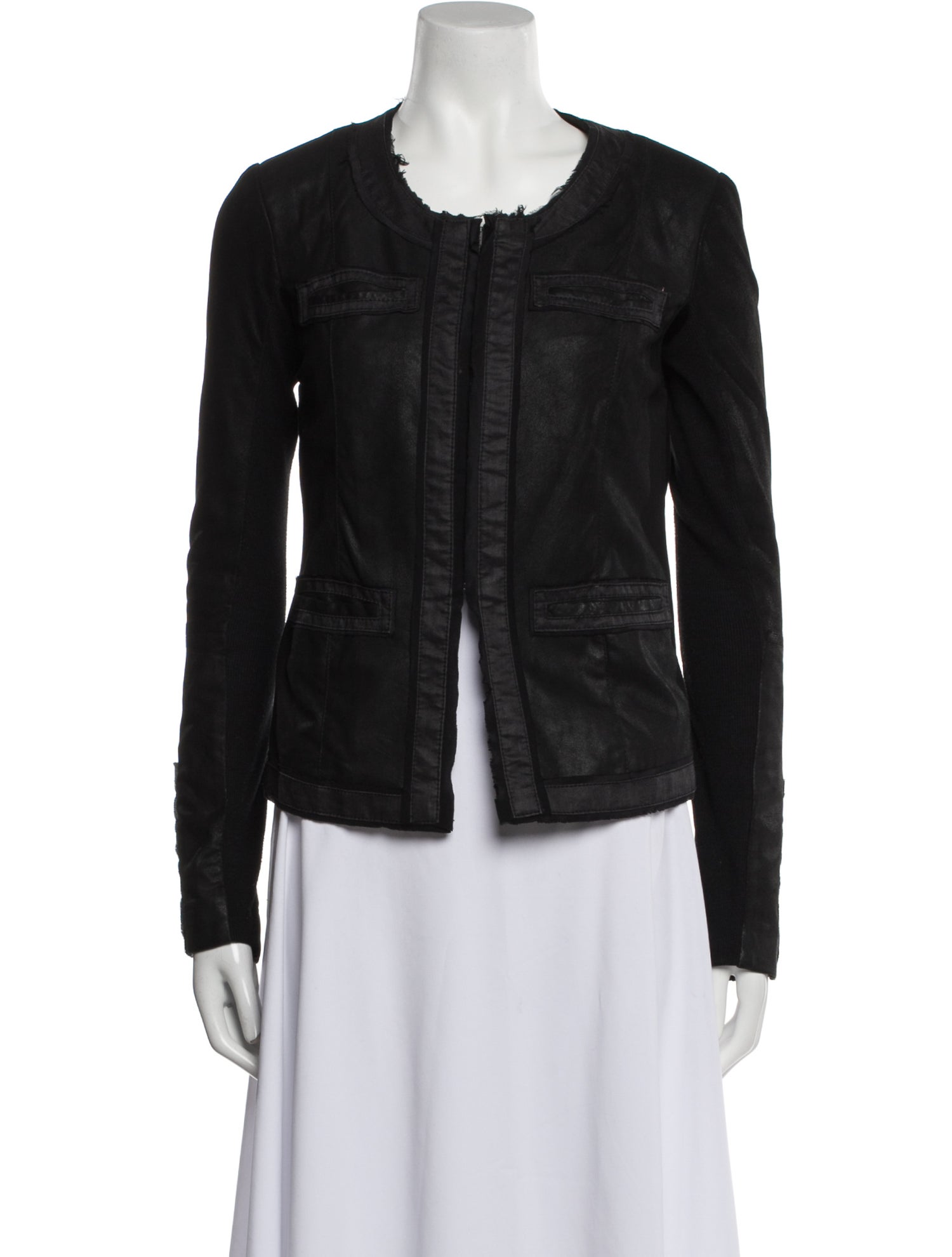 Veda Leather Denim Jacket