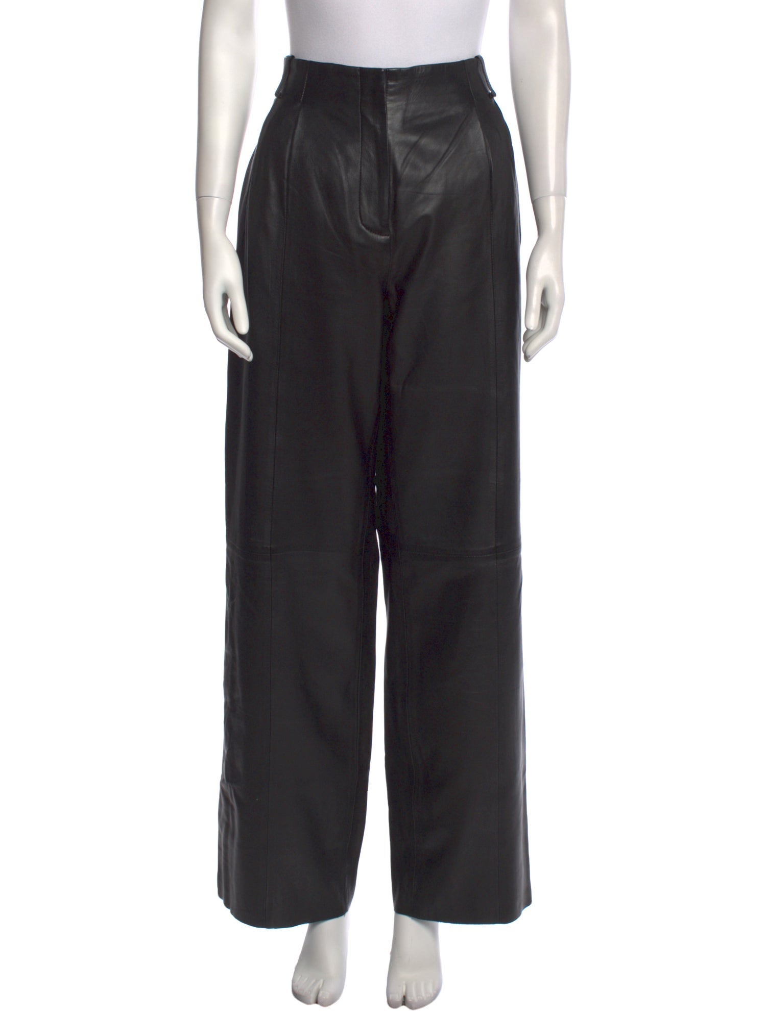 Veda Leather Wide Leg Pants