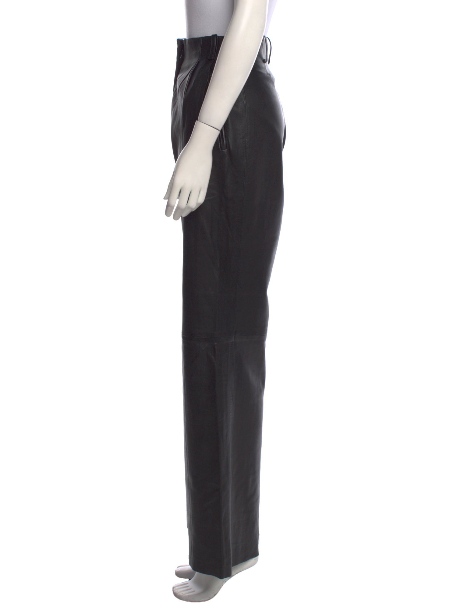 Veda Leather Wide Leg Pants