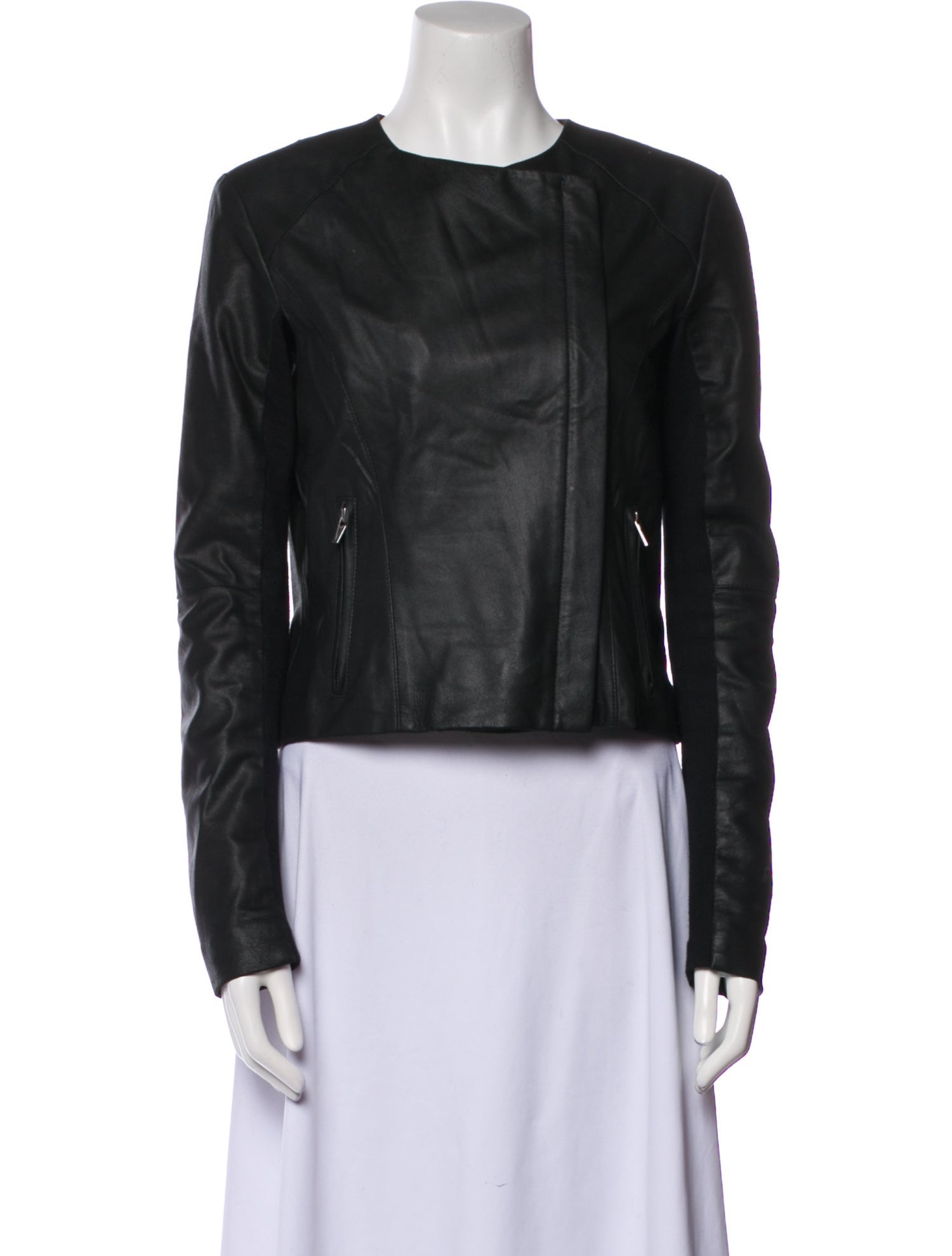 Veda Lamb Leather Biker Jacket