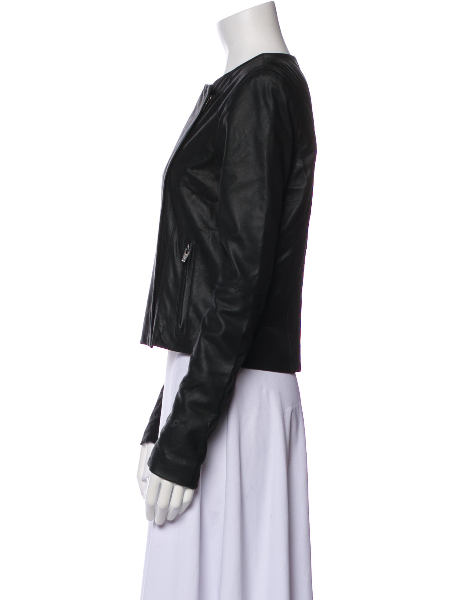 Veda Lamb Leather Biker Jacket