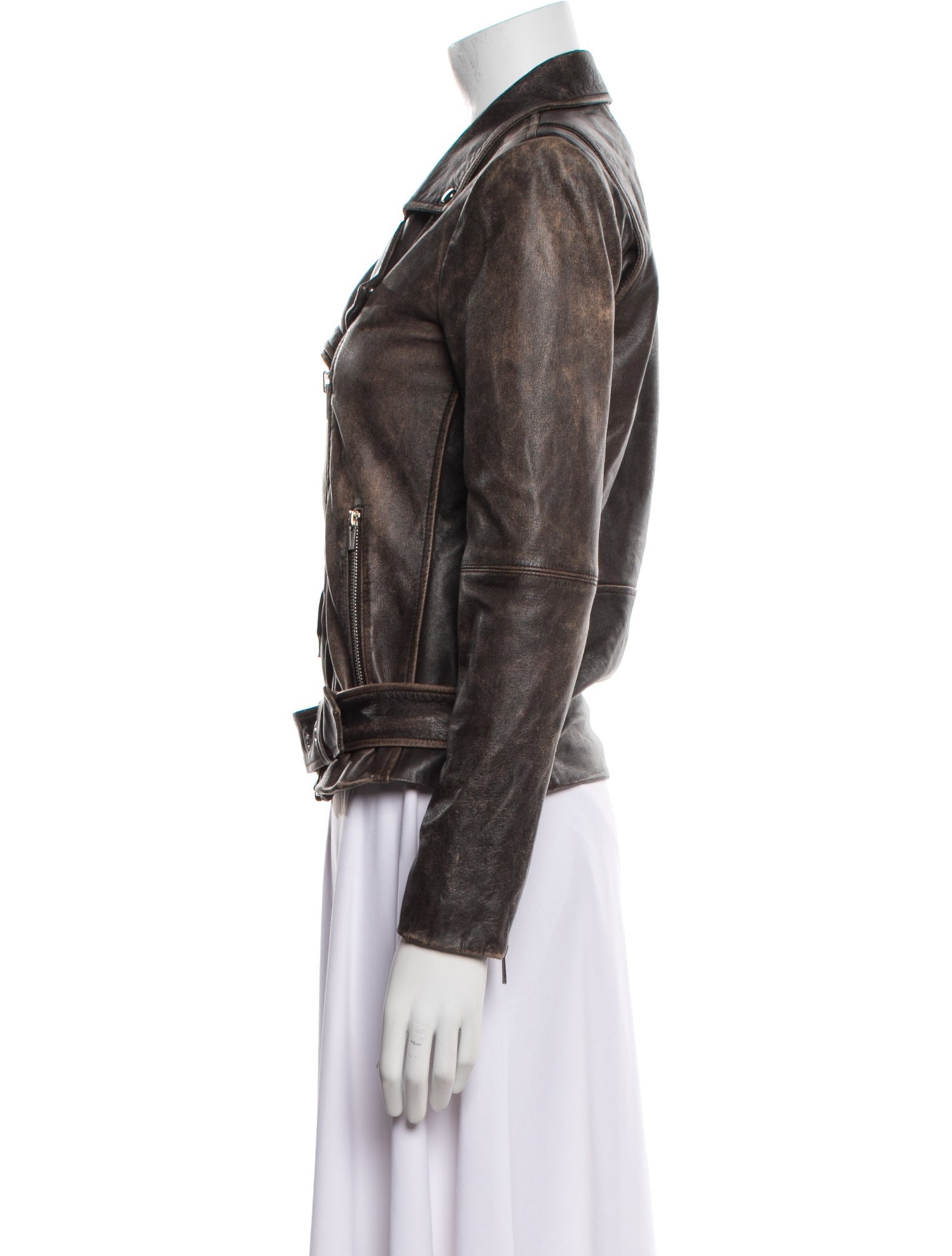 Veda Leather Biker Jacket