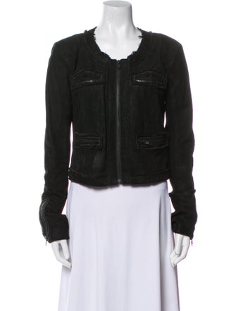 Veda Leather Denim Jacket