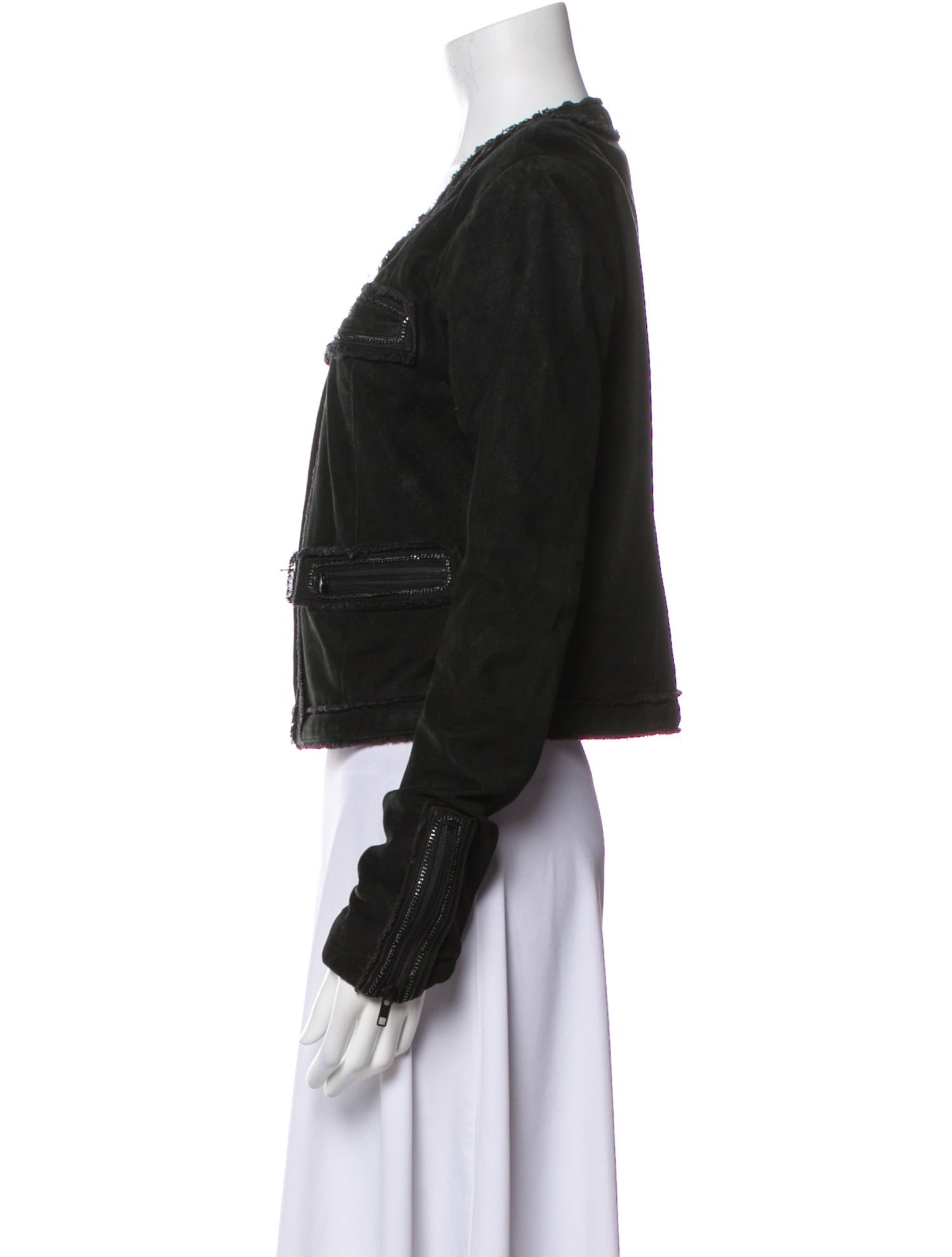 Veda Leather Denim Jacket