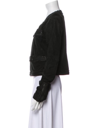 Veda Leather Denim Jacket