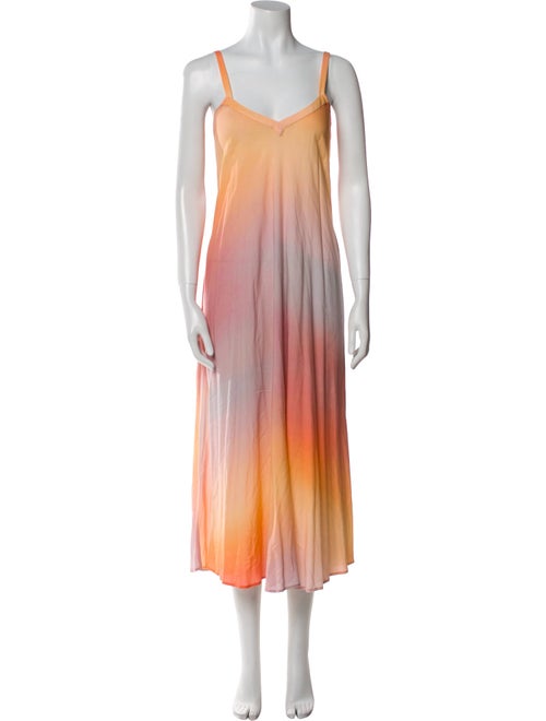 Veda Tie-Dye Print Midi Length Dress