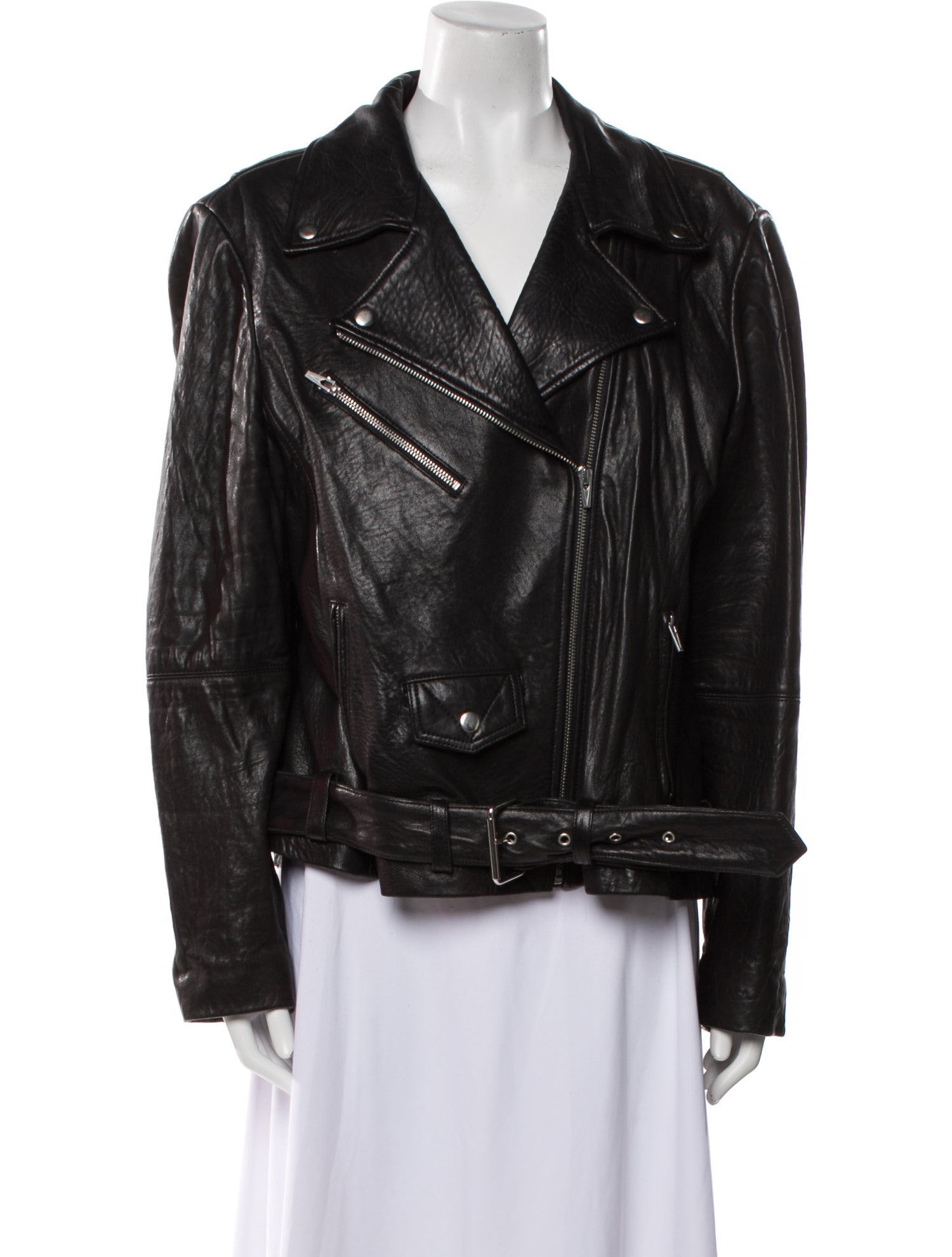 Veda Leather Biker Jacket