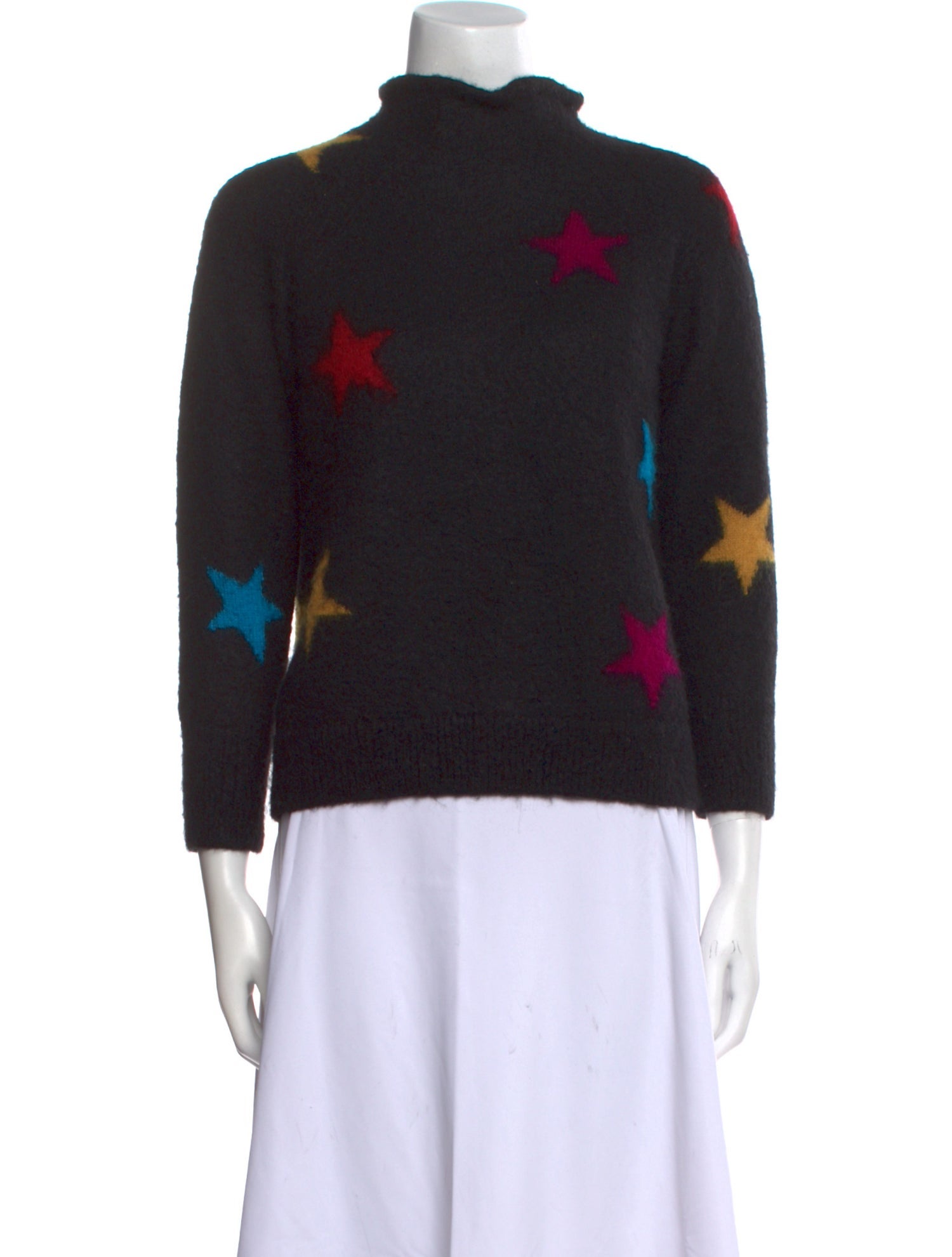 Veda Printed Turtleneck Sweater