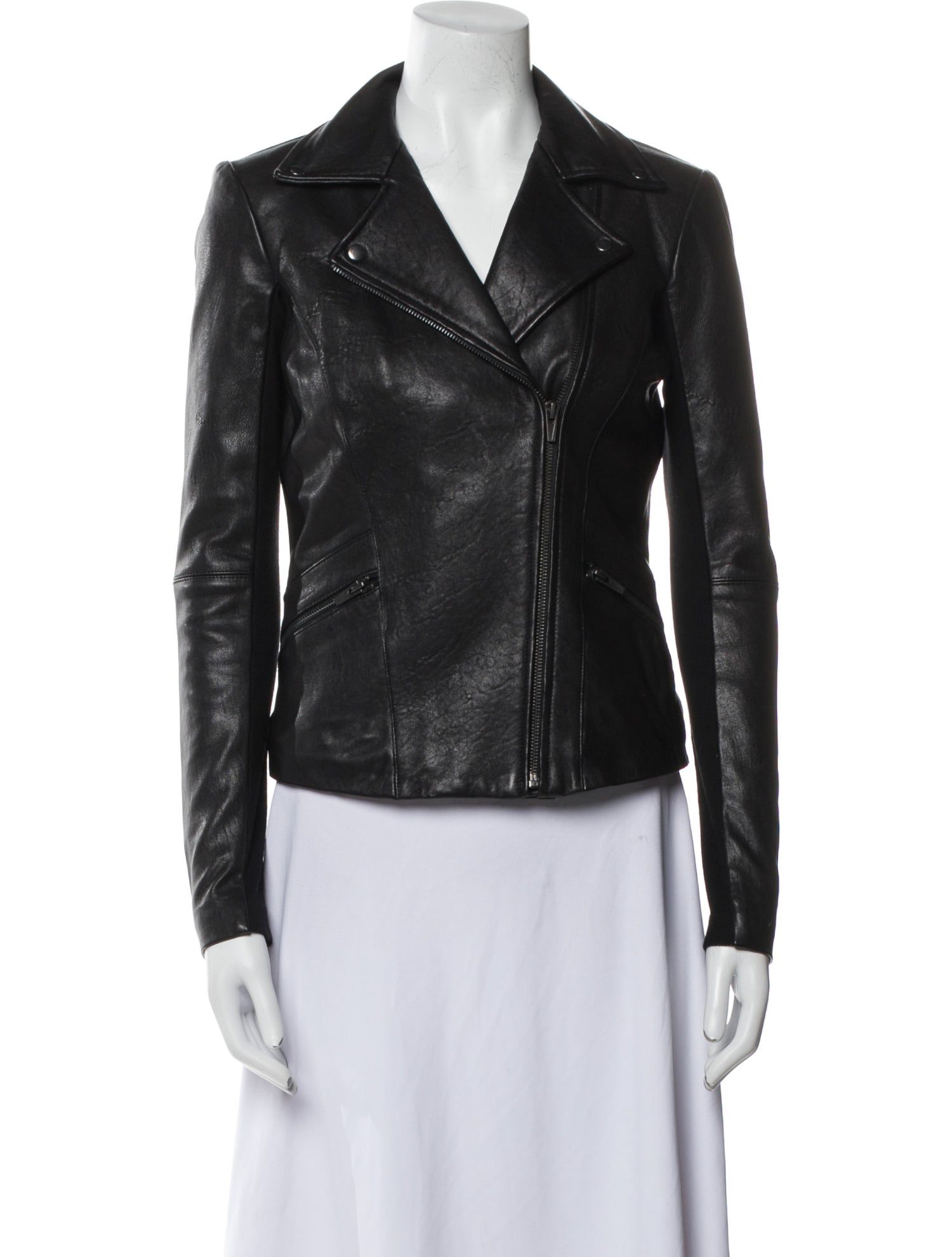 Veda Lamb Leather Biker Jacket