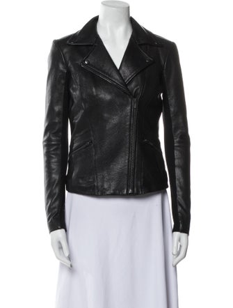 Veda Lamb Leather Biker Jacket