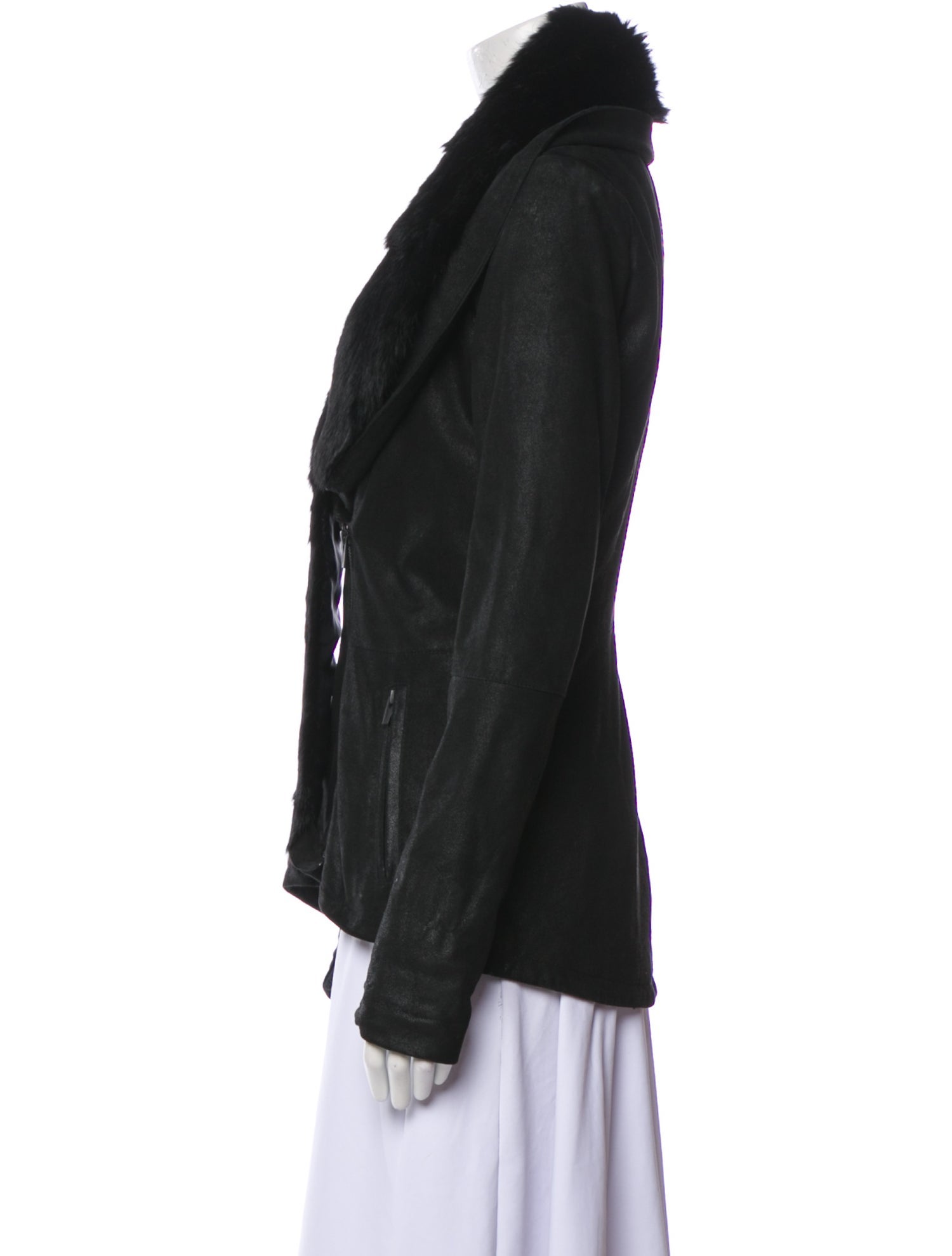 Veda Leather Fur Jacket