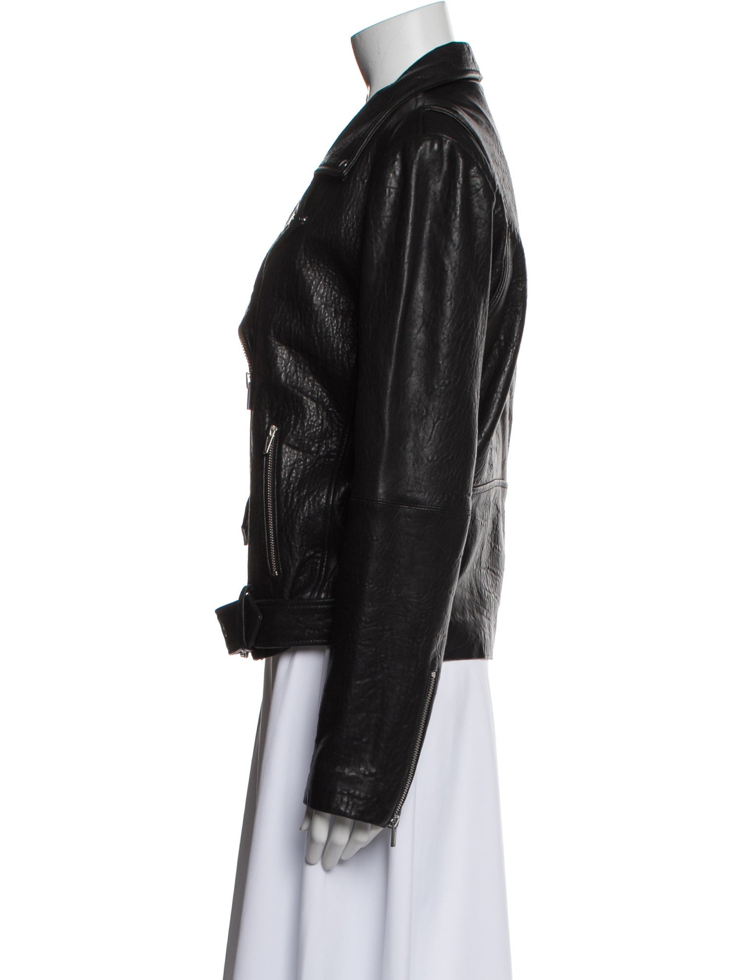 Veda Lamb Leather Biker Jacket