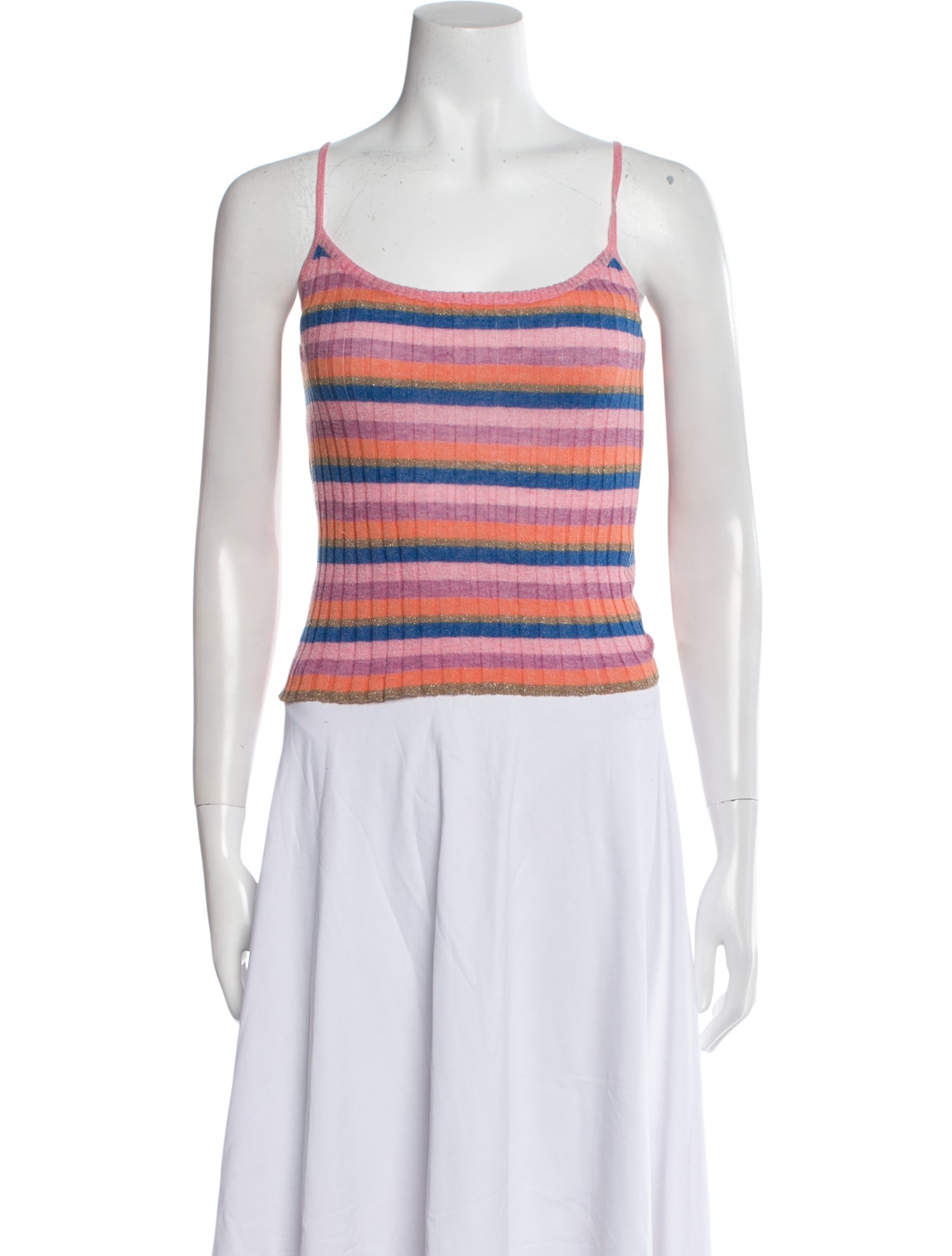 Veda Striped Scoop Neck Top
