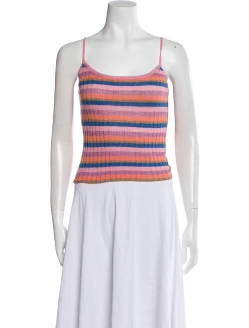 Veda Striped Scoop Neck Top