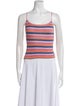 Veda Striped Scoop Neck Top