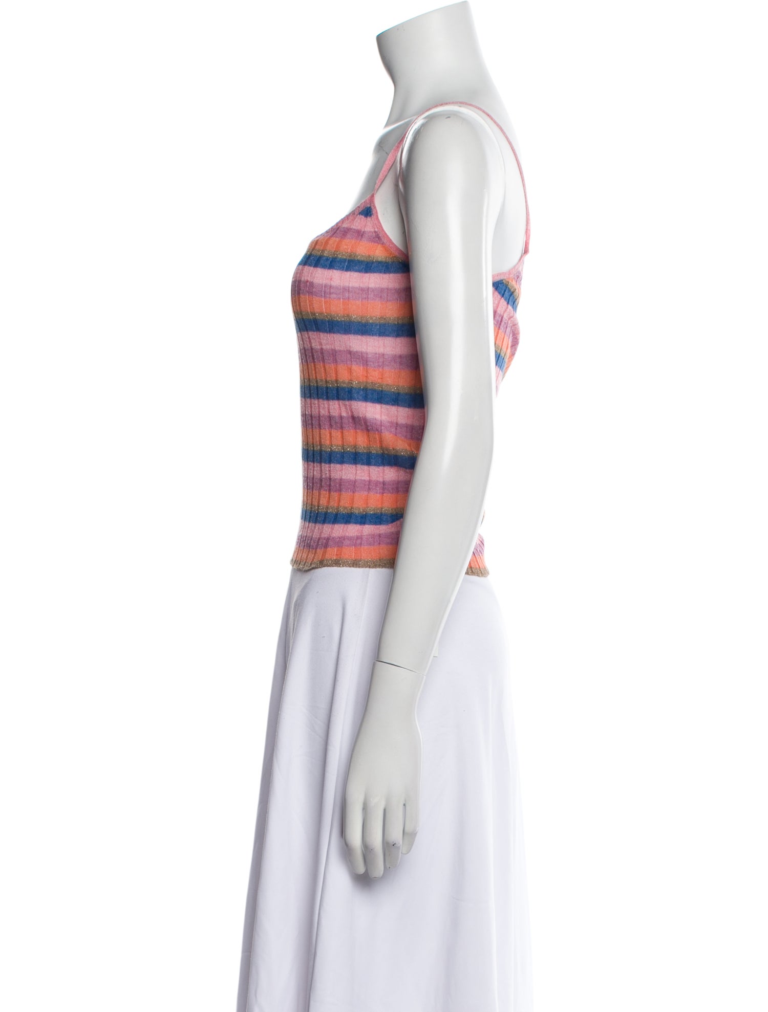Veda Striped Scoop Neck Top