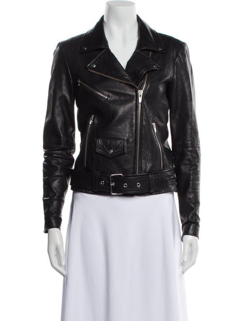 Veda Lamb Leather Biker Jacket
