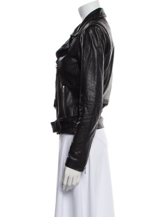 Veda Lamb Leather Biker Jacket
