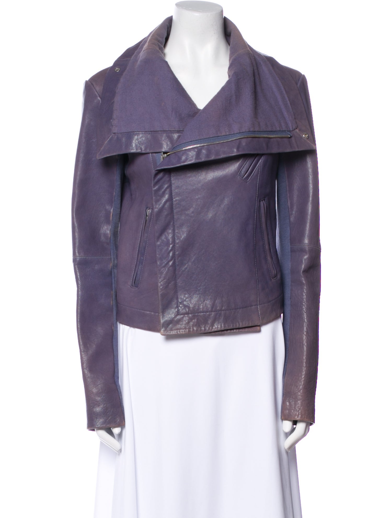 Veda Lamb Leather Biker Jacket