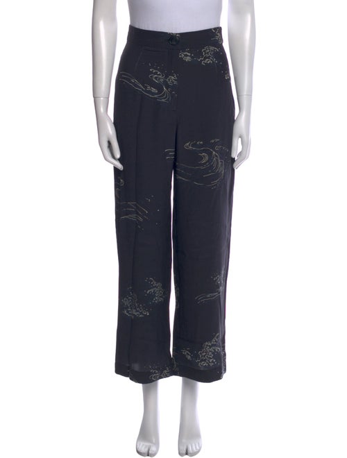 Veda Silk Wide Leg Pants