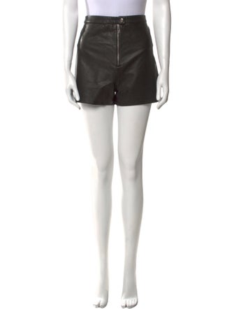 Veda Leather Mini Shorts