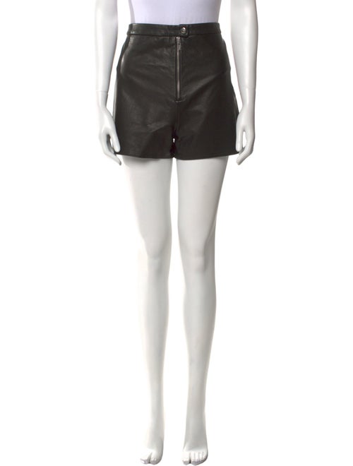 Veda Leather Mini Shorts