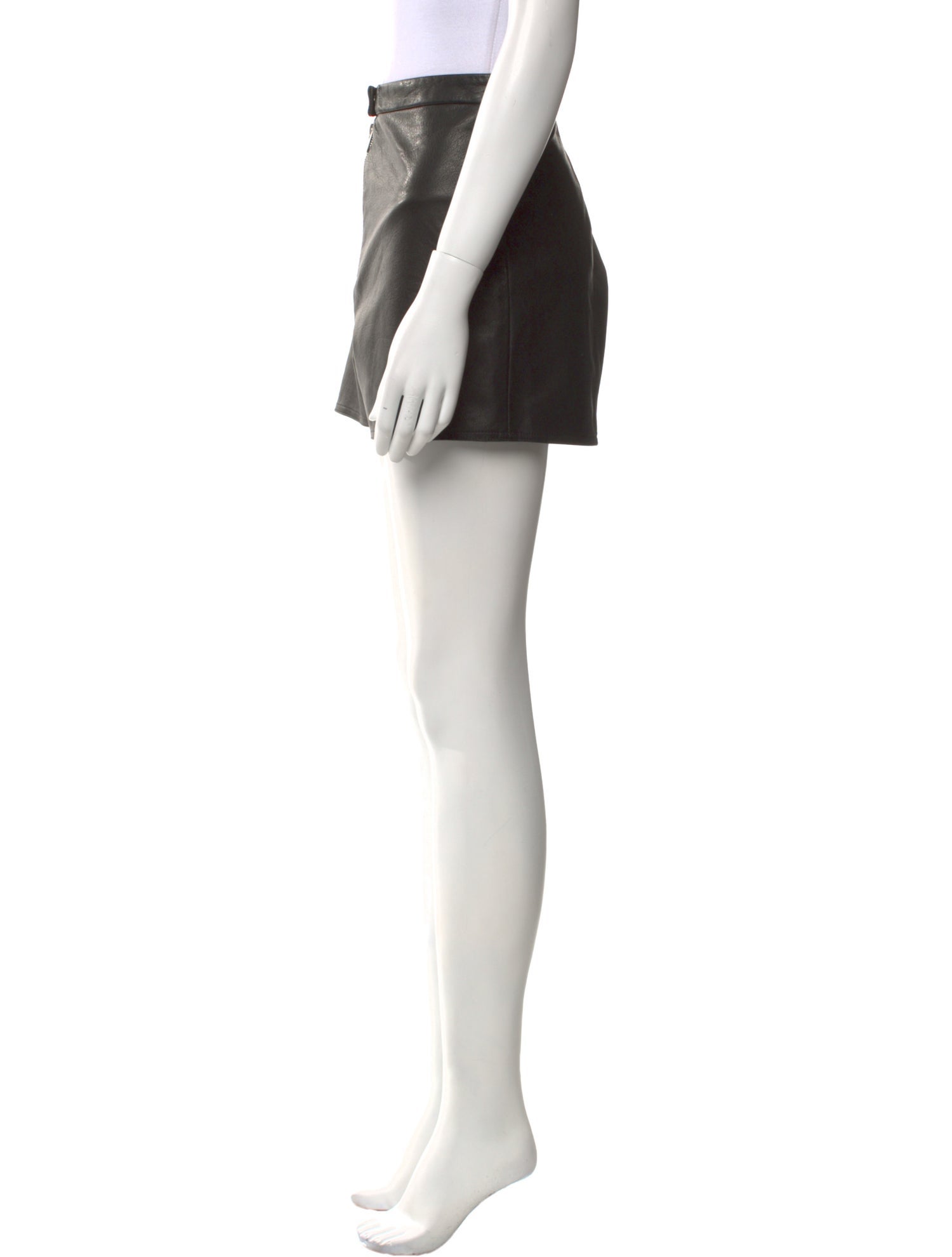 Veda Leather Mini Shorts