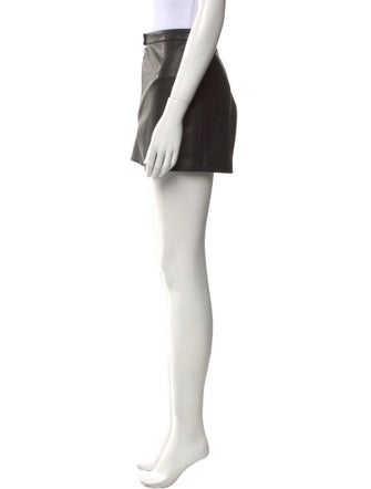 Veda Leather Mini Shorts