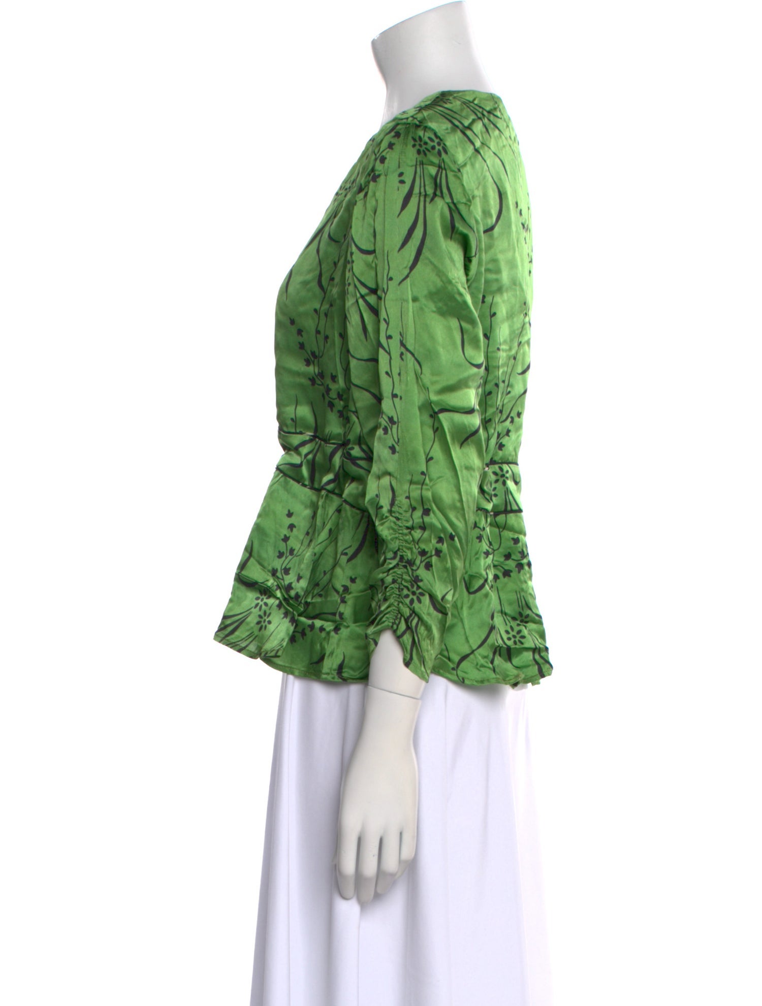 Veda Printed V-Neck Blouse