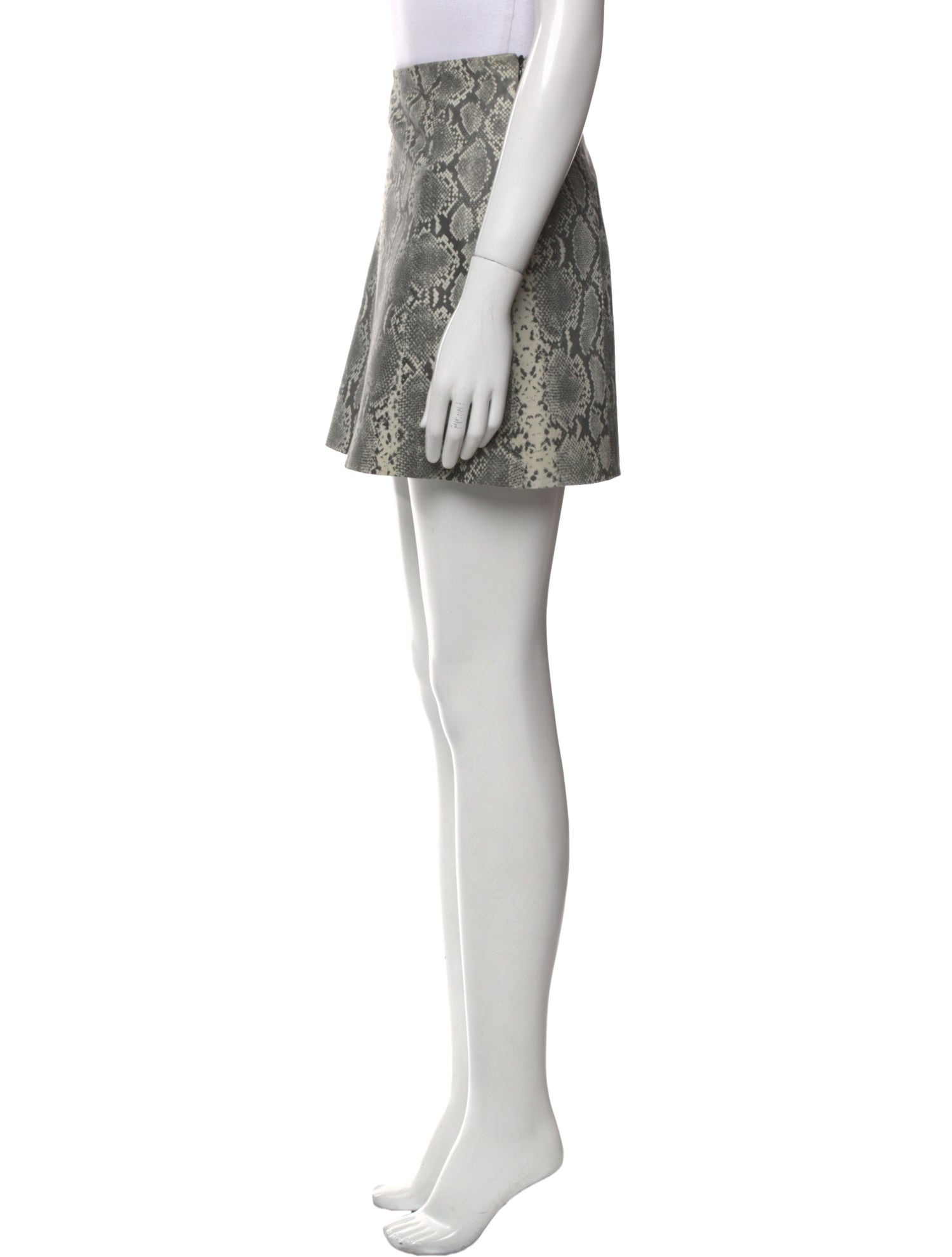 Veda Lamb Leather Mini Skirt