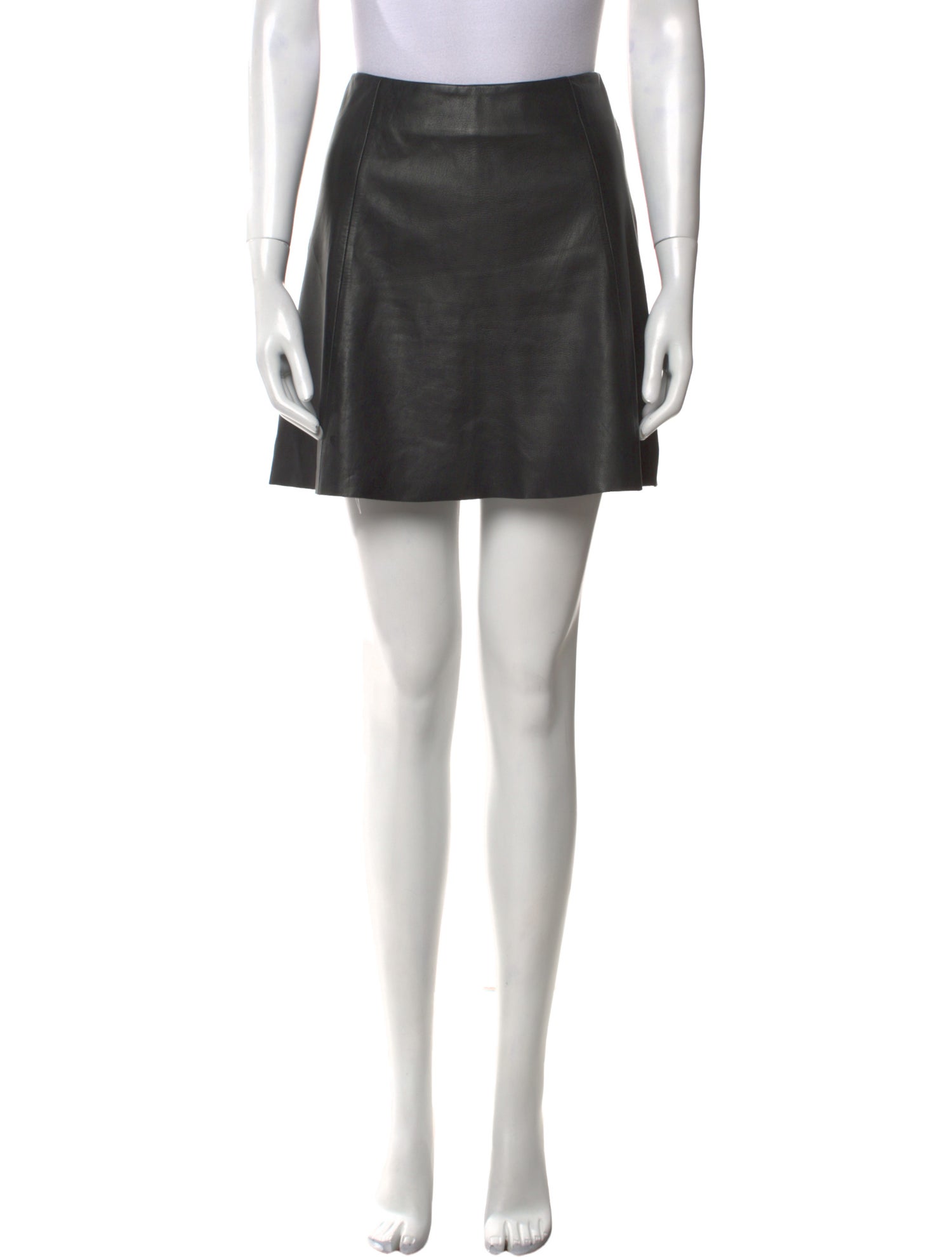 Veda Lamb Leather Mini Skirt