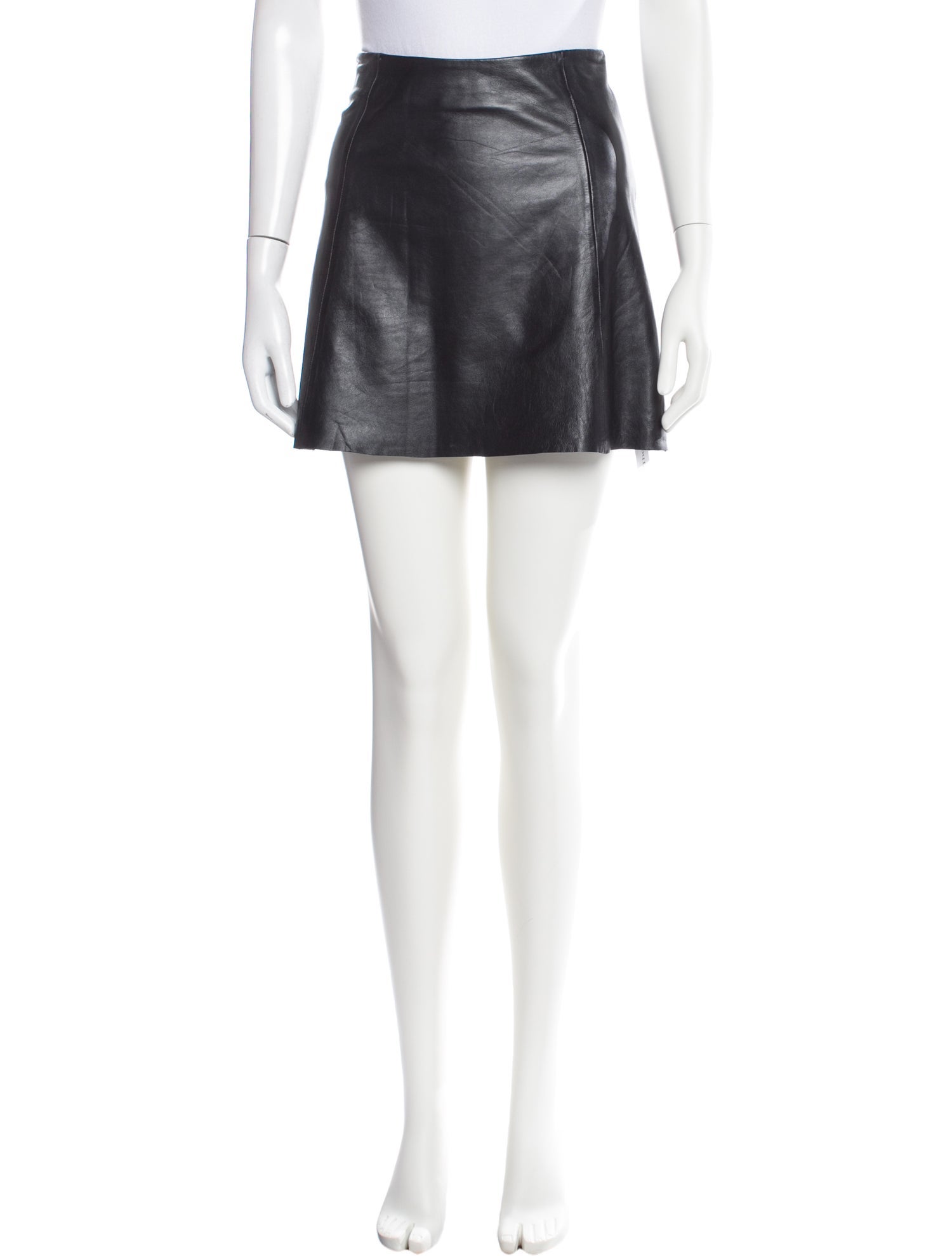 Veda Leather Mini Skirt