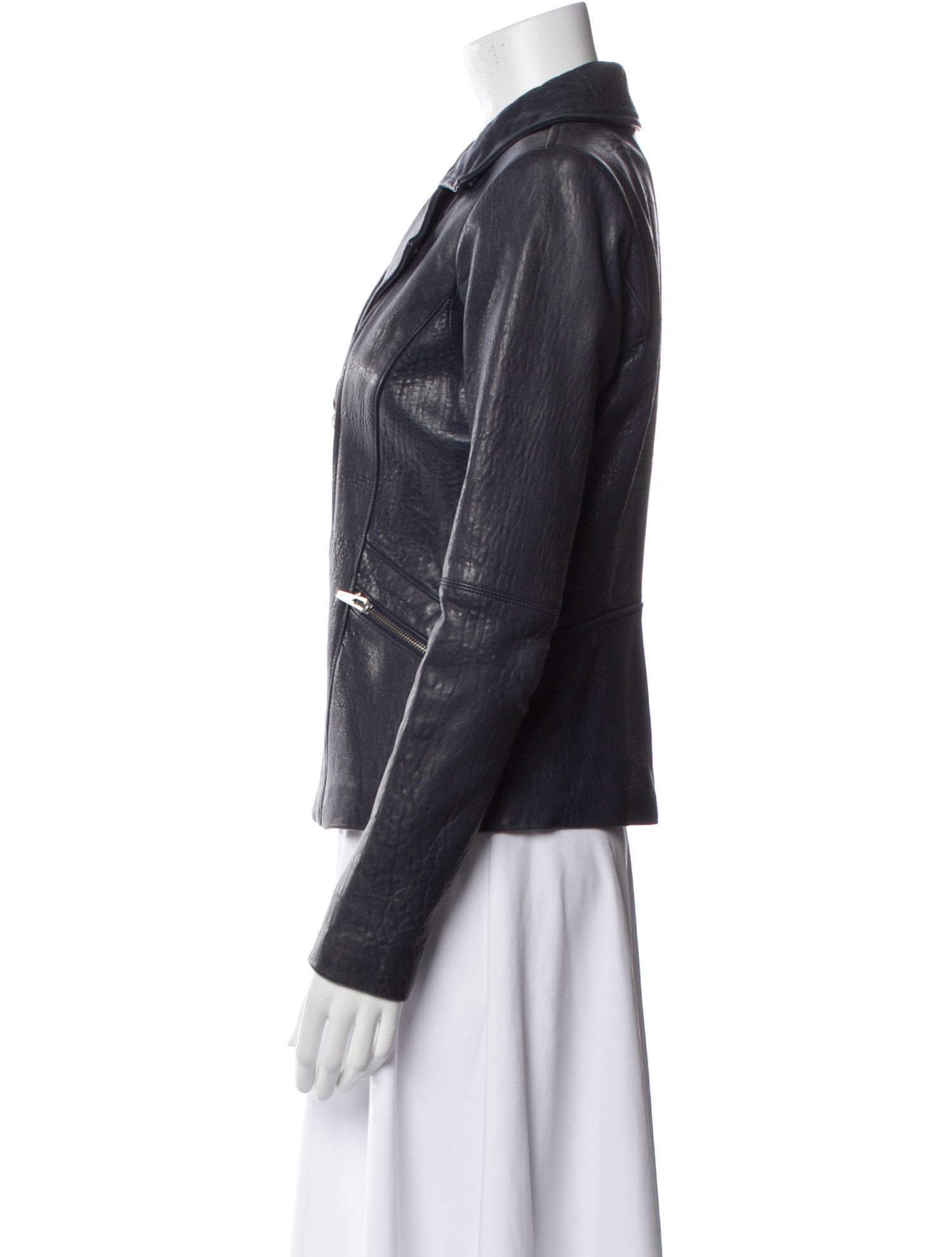 Veda Lamb Leather Biker Jacket