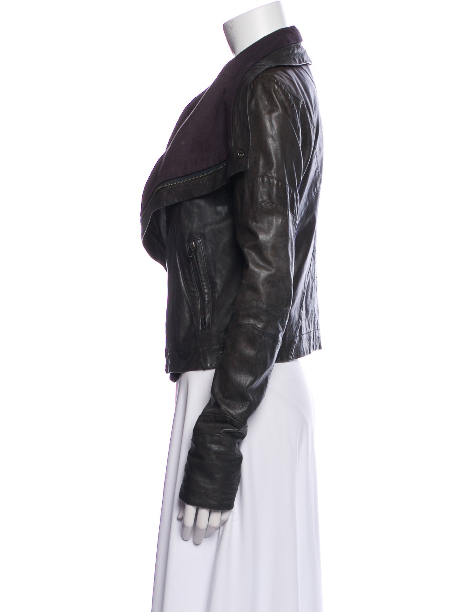 Veda Leather Biker Jacket